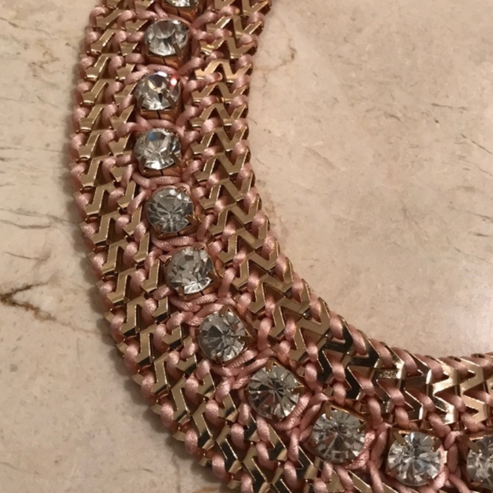 Vintage rose gold statement necklace